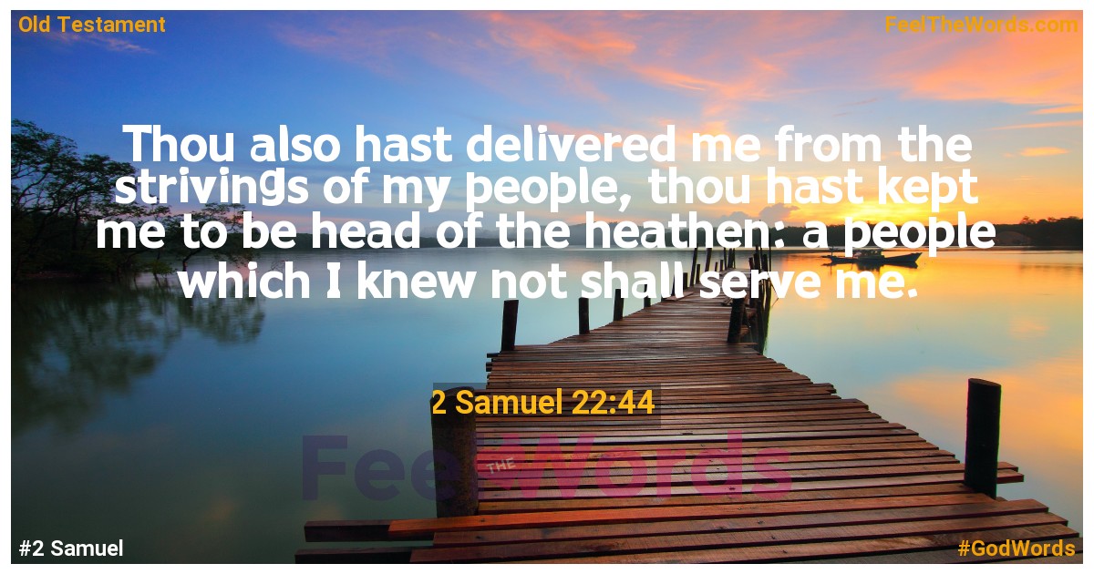 2 Samuel 22:44