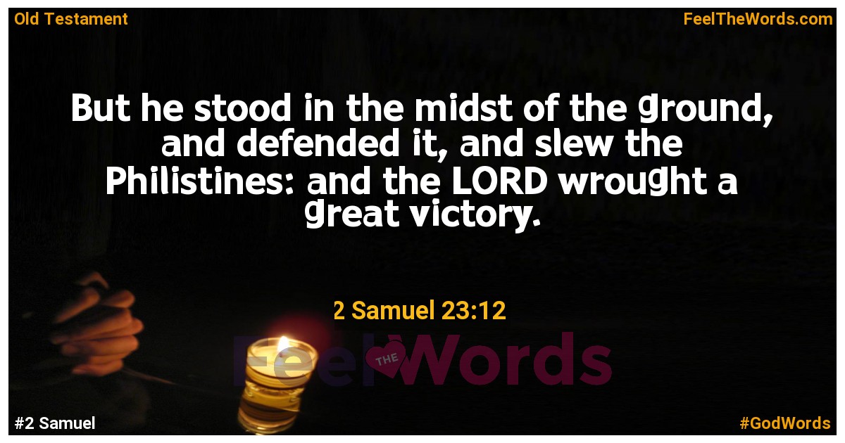 2 Samuel 23:12