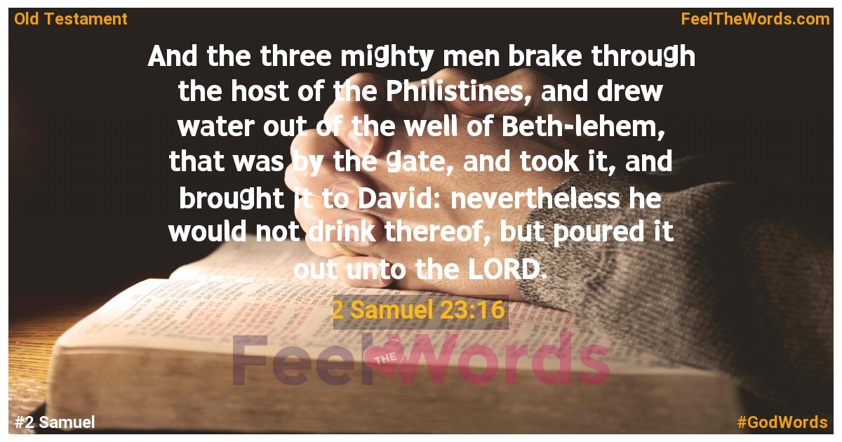 2 Samuel 23:16