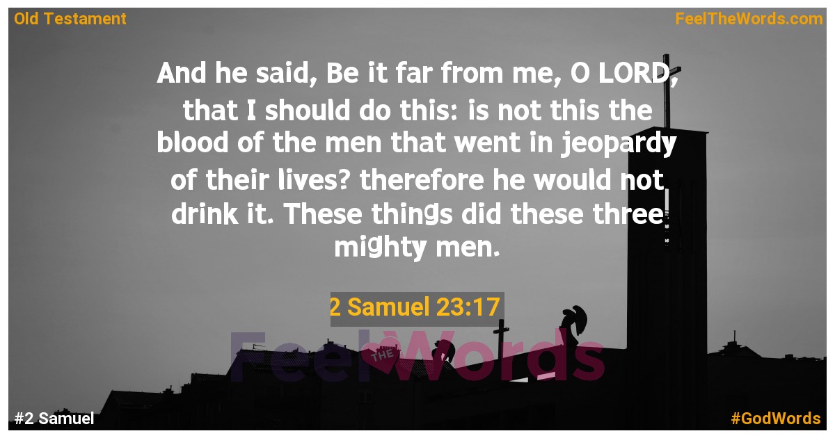 2 Samuel 23:17