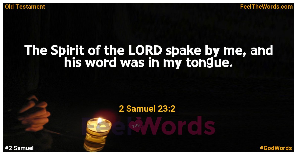 2 Samuel 23:2
