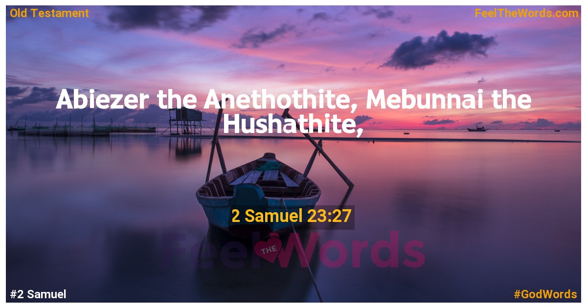 2 Samuel 23:27
