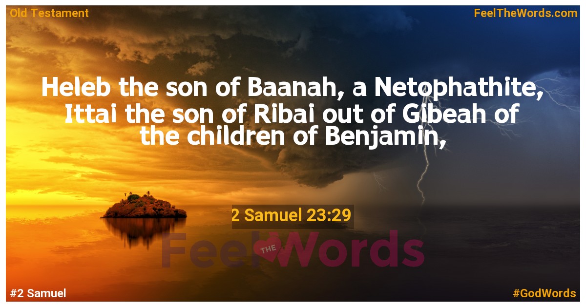 2 Samuel 23:29