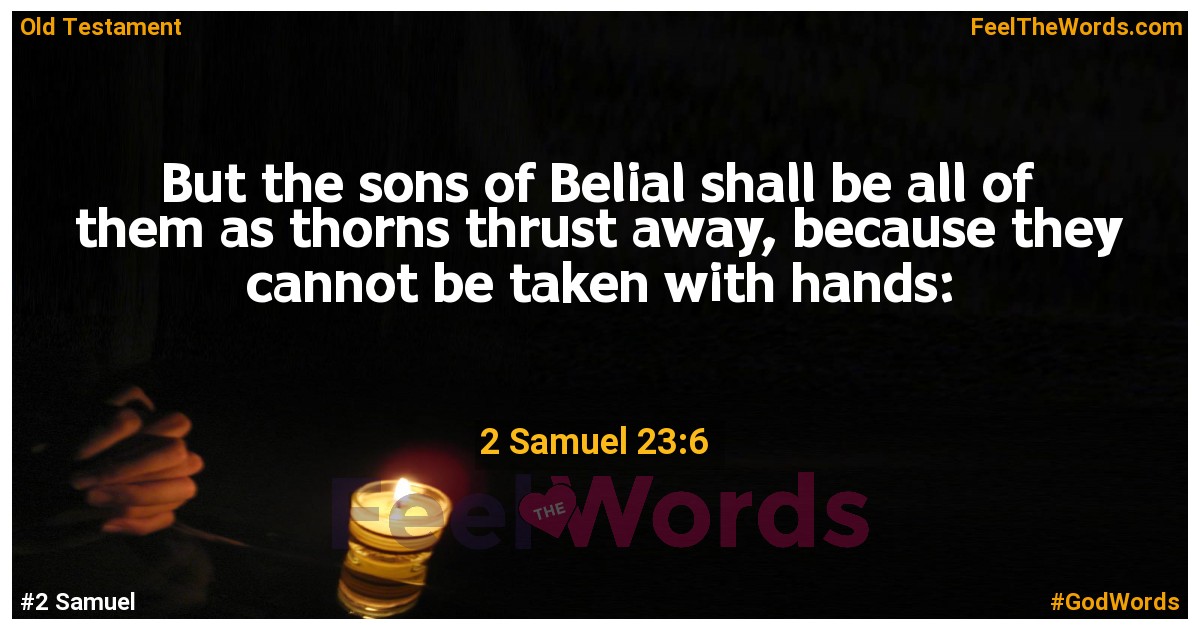 2 Samuel 23:6