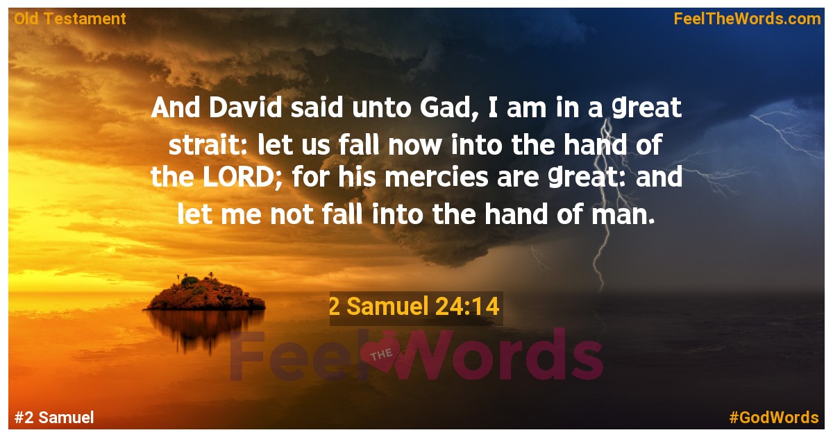 2 Samuel 24:14