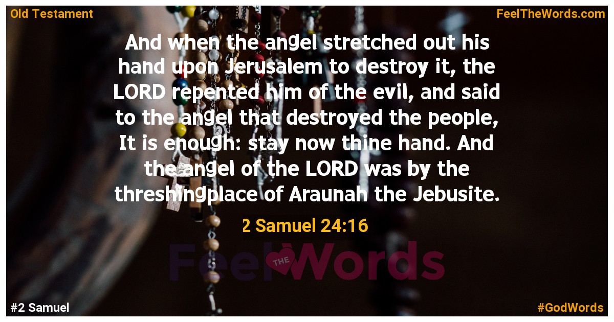 2 Samuel 24:16