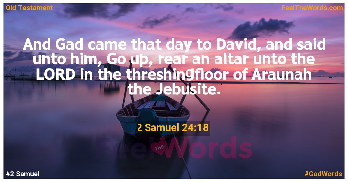 2 Samuel 24:18