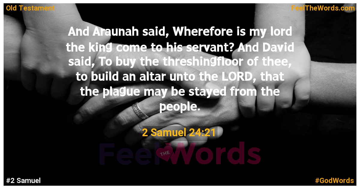 2 Samuel 24:21