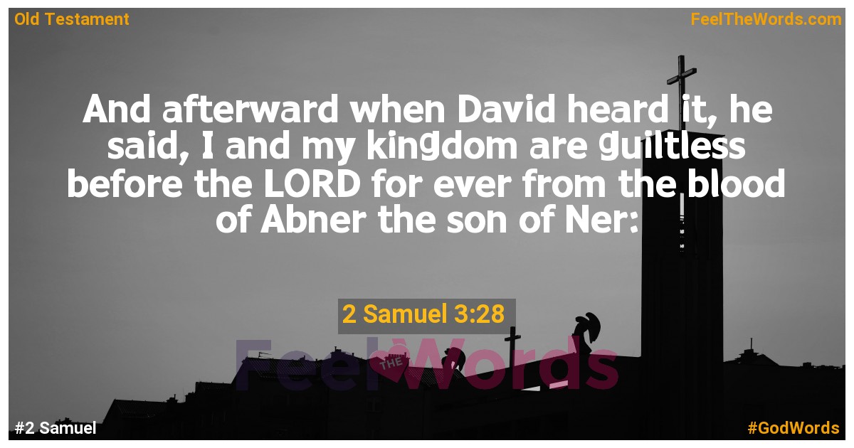2 Samuel 3:28
