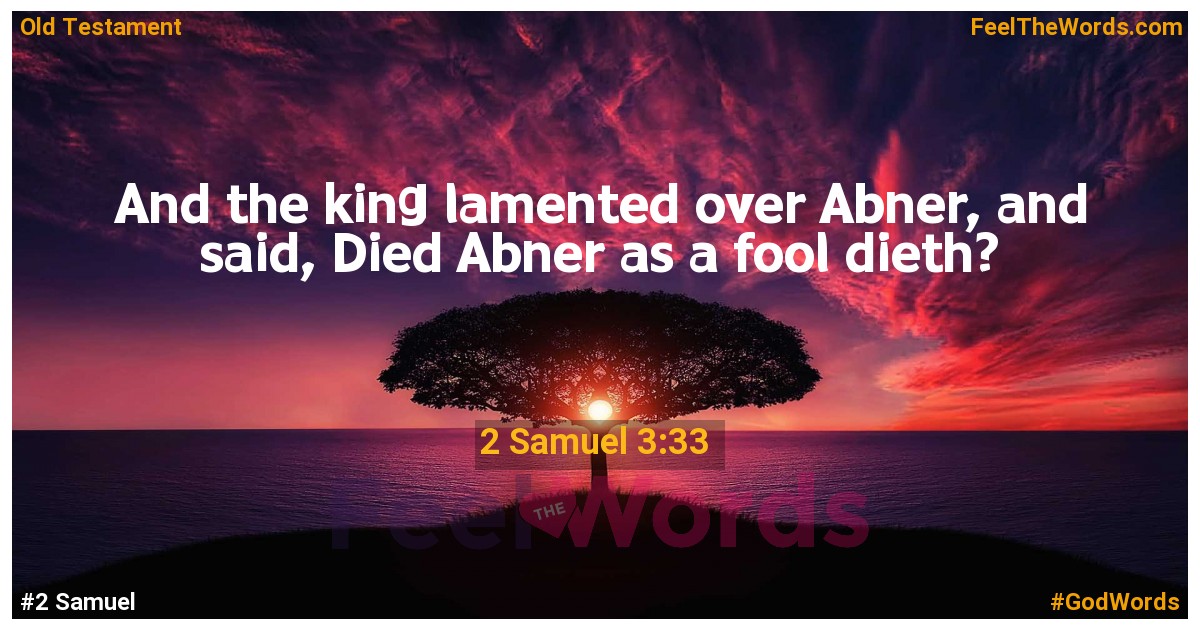 2 Samuel 3:33