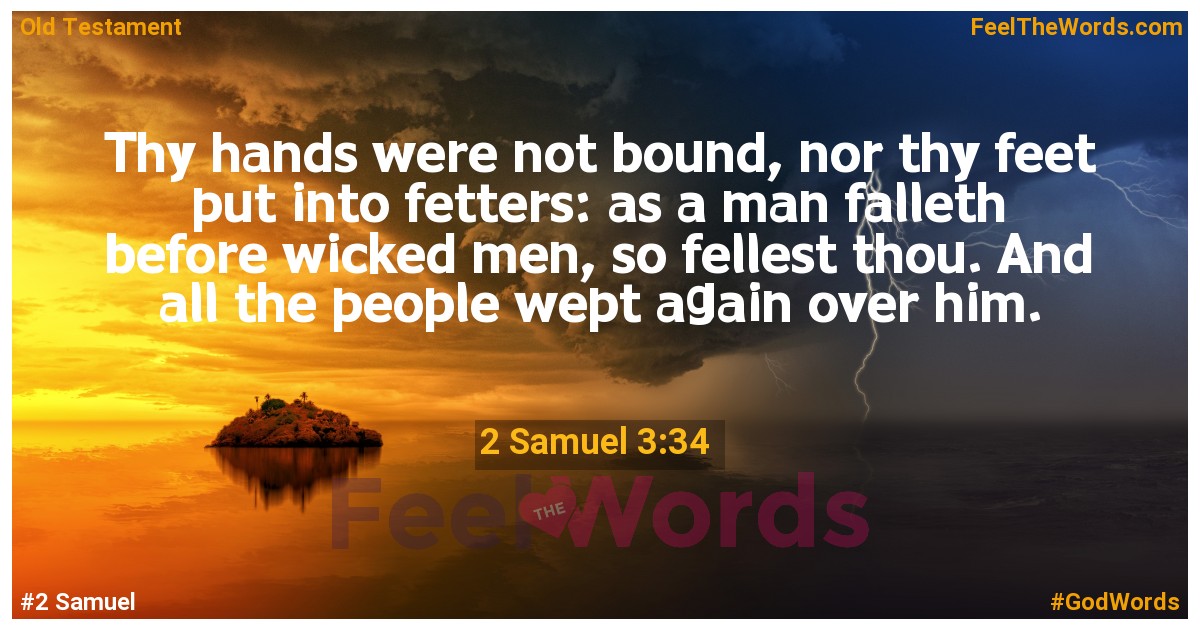 2 Samuel 3:34