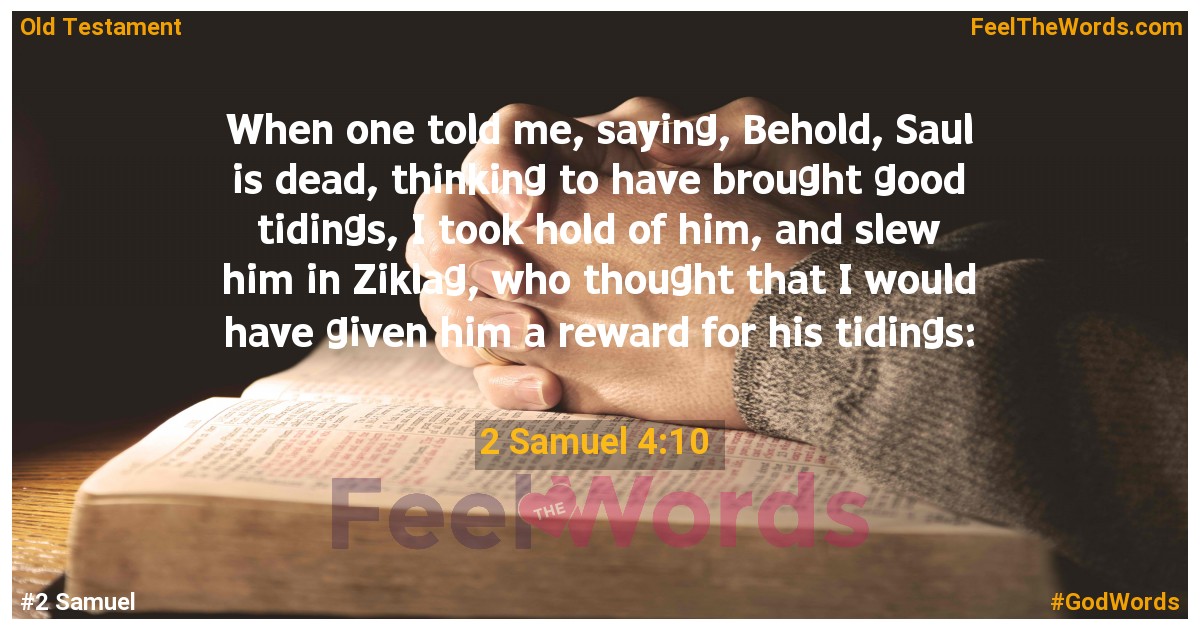 2 Samuel 4:10