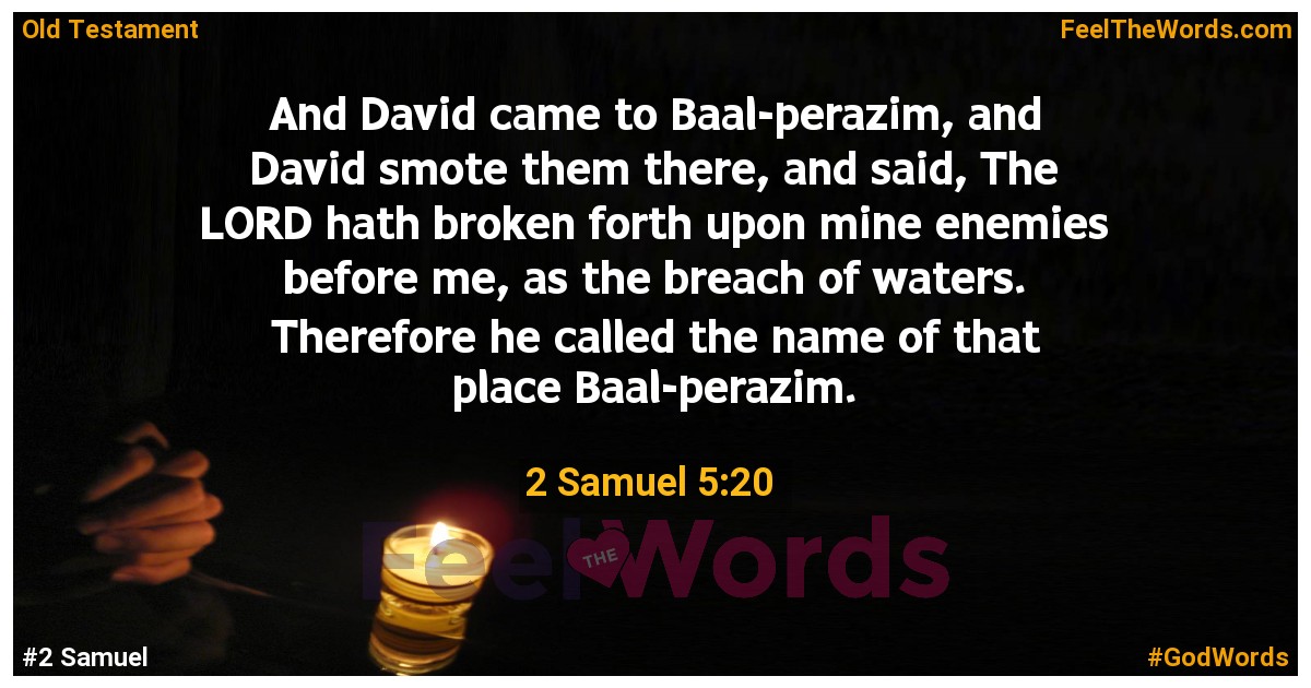 2 Samuel 5:20