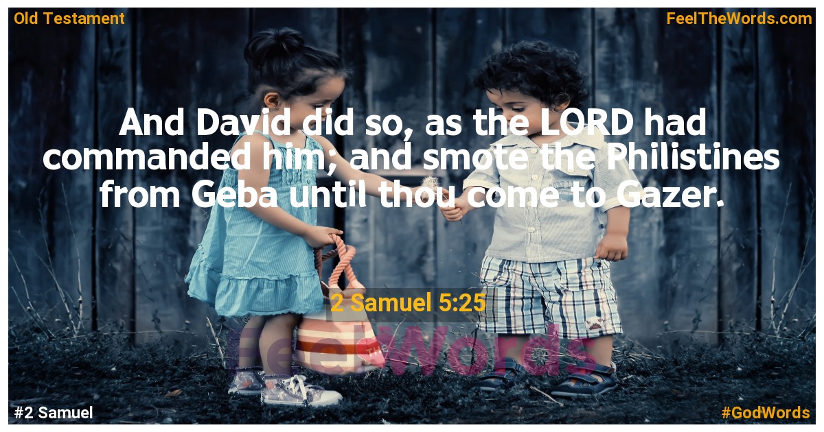 2 Samuel 5:25