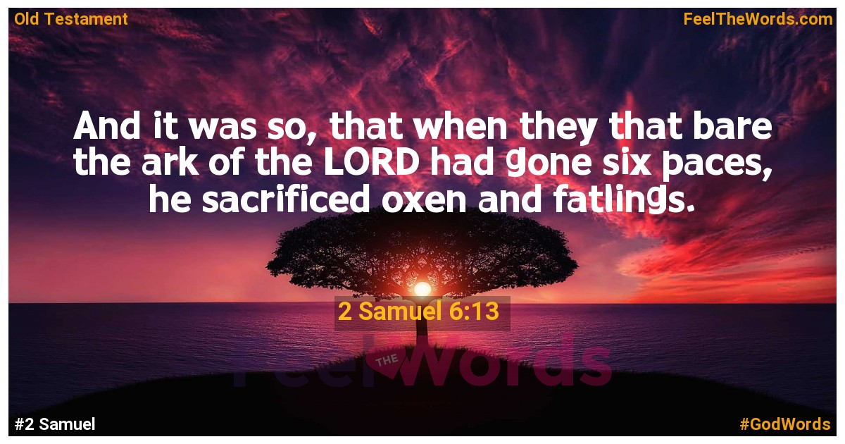 2 Samuel 6:13