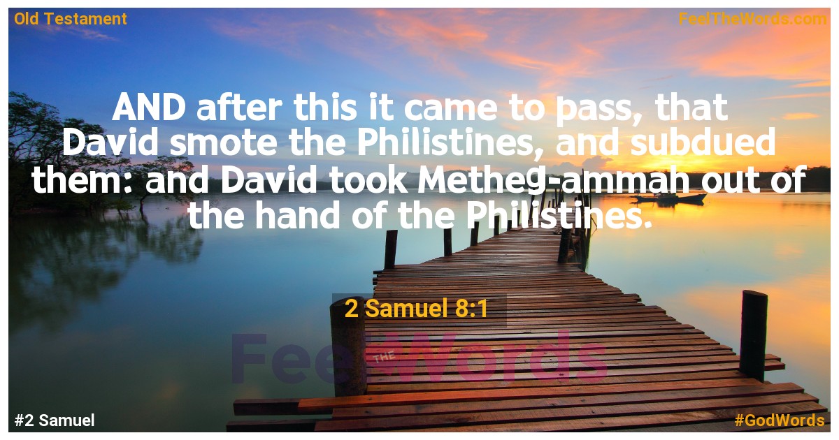 2 Samuel 8:1