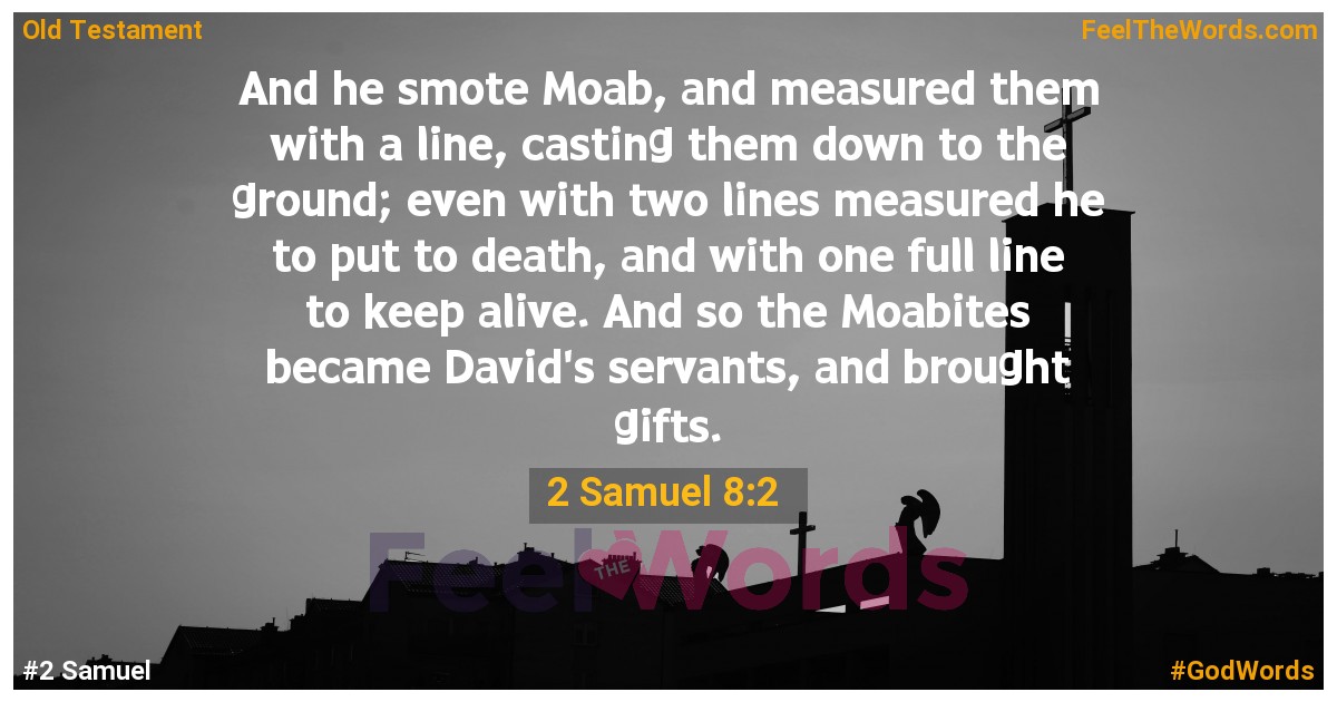 2 Samuel 8:2