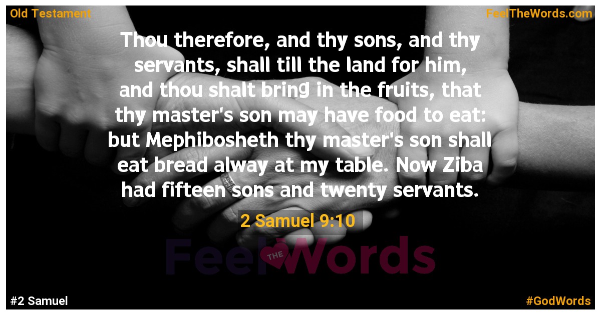 2 Samuel 9:10
