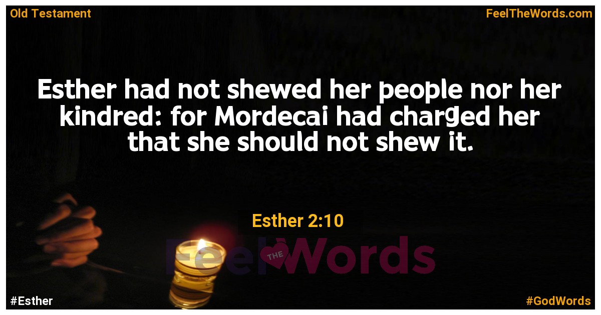 Esther 2:10