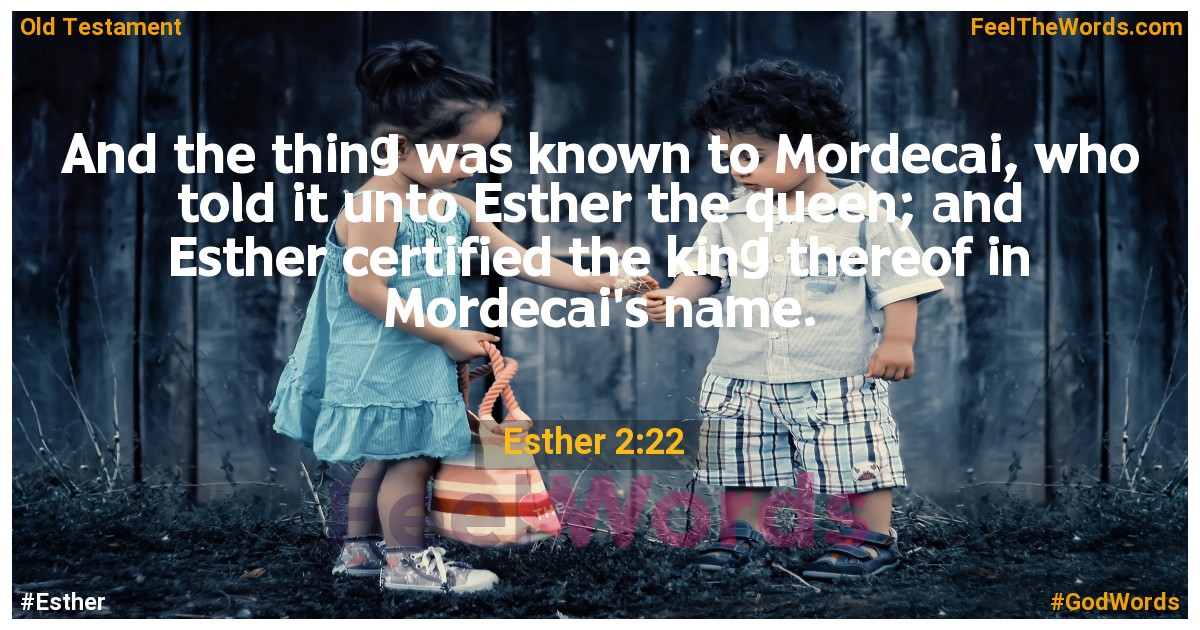 Esther 2:22