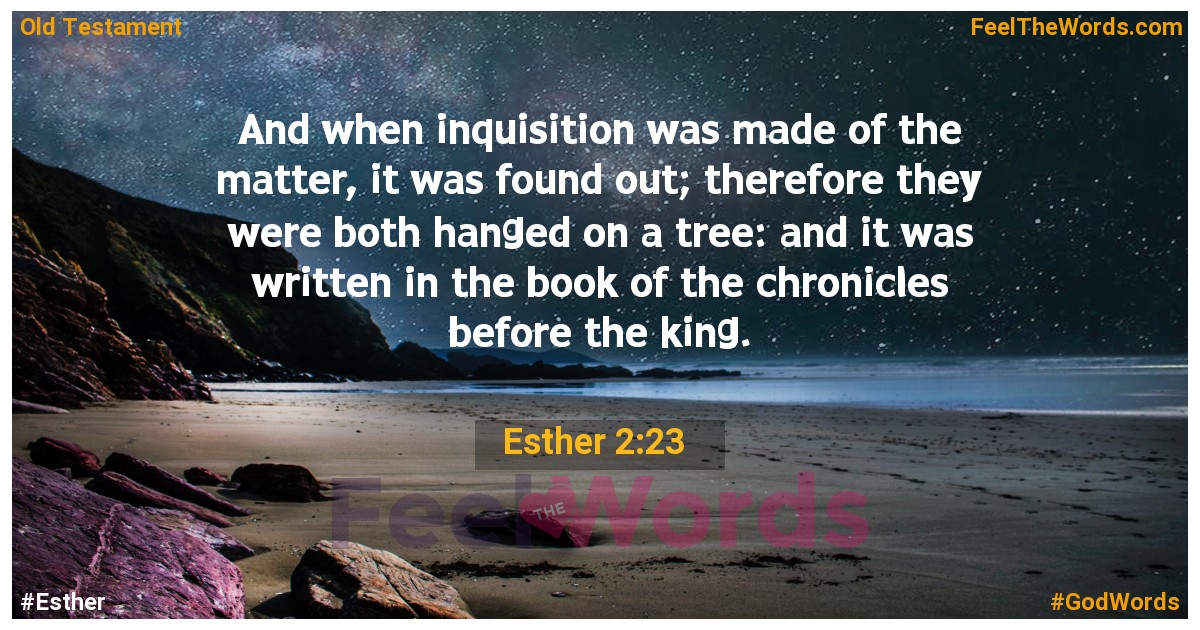 Esther 2:23