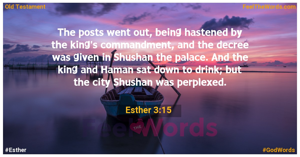 Esther 3:15
