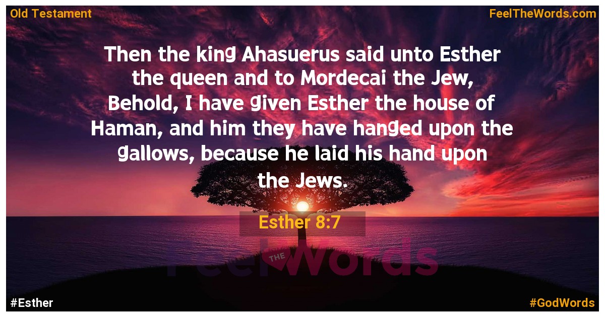 Esther 8:7