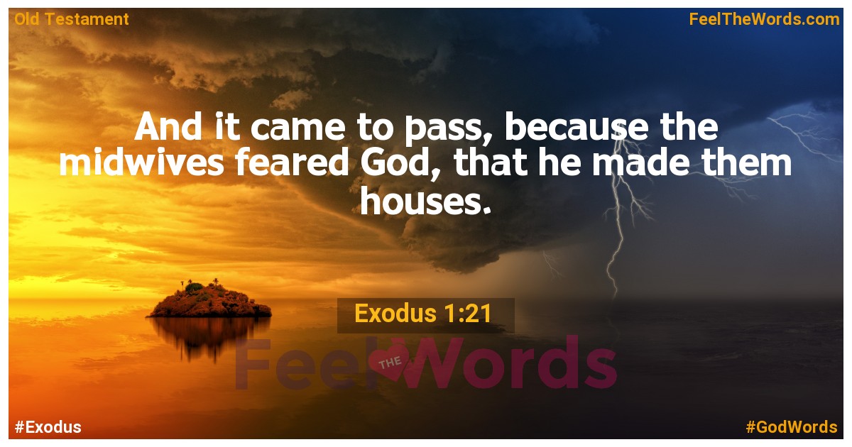 Exodus 1:21