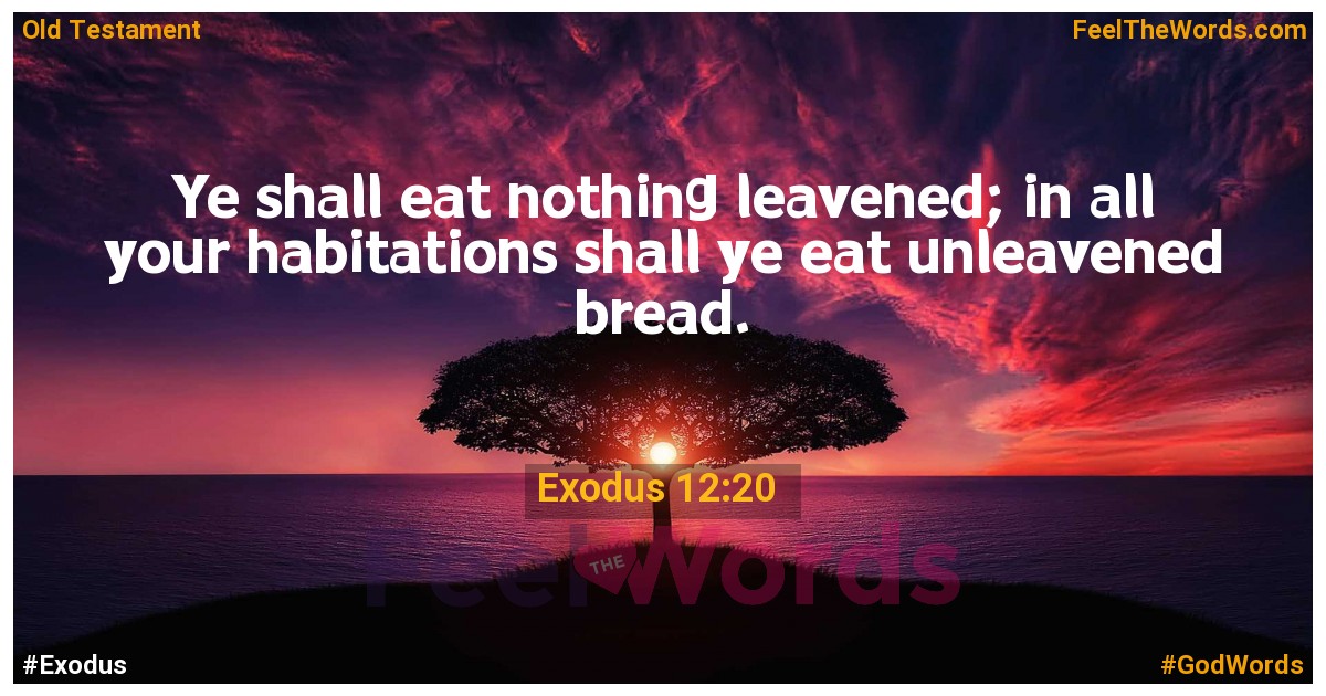 Exodus 12:20