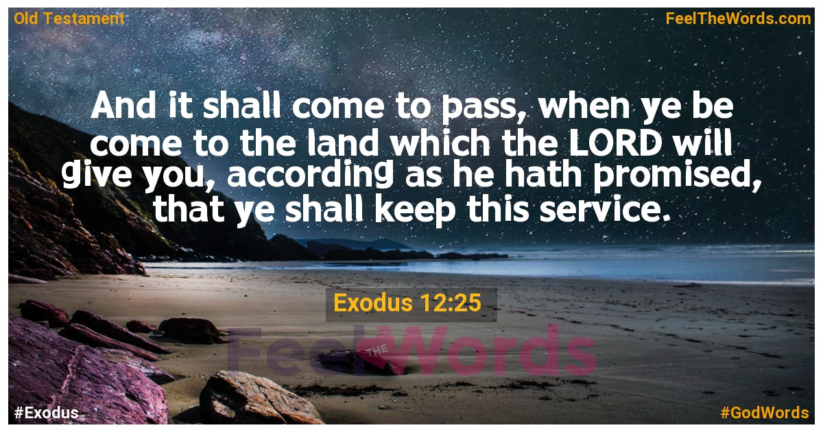 Exodus 12:25