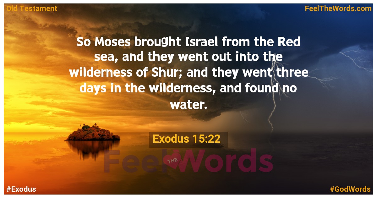 Exodus 15:22