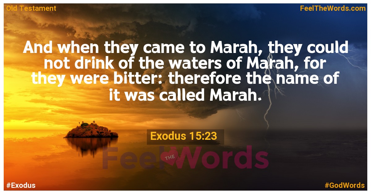 Exodus 15:23
