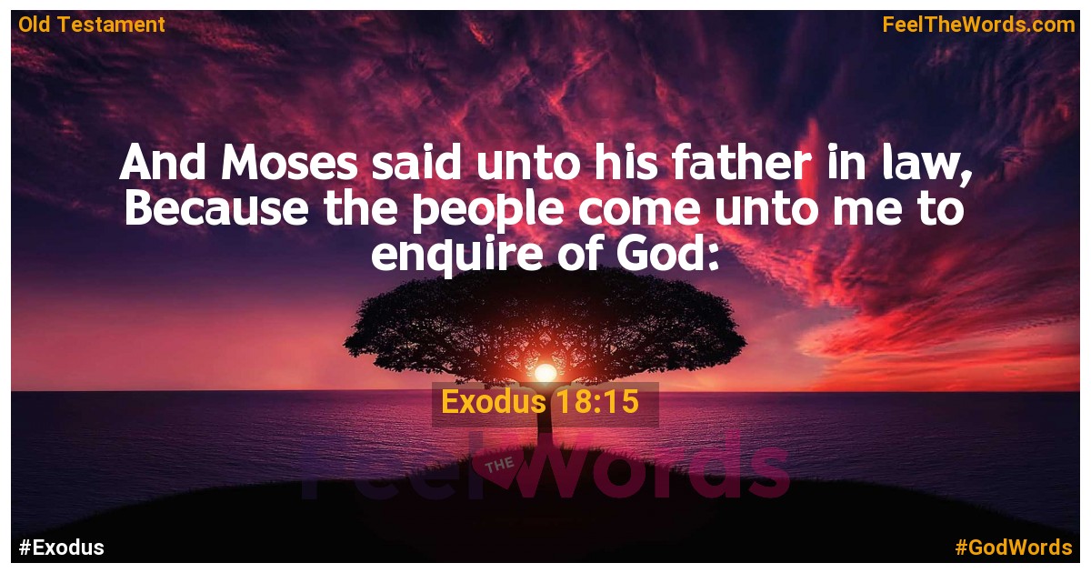 Exodus 18:15