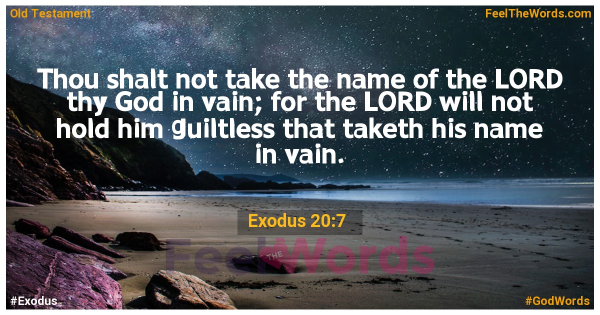 Exodus 20:7