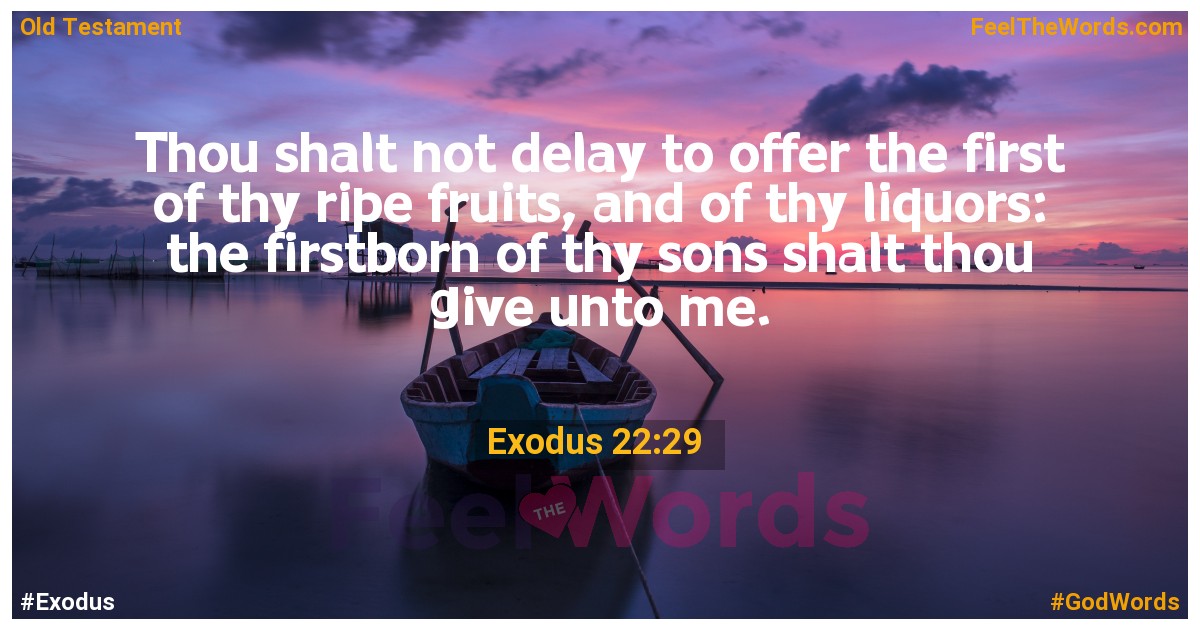 Exodus 22:29