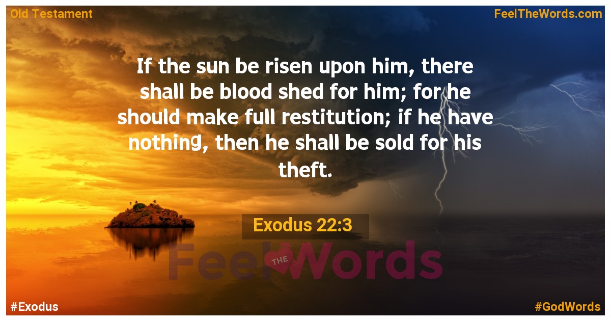 Exodus 22:3