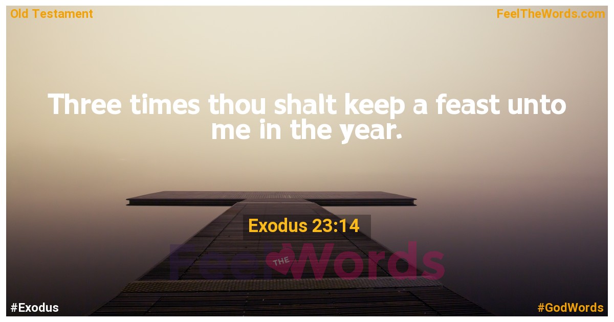 Exodus 23:14