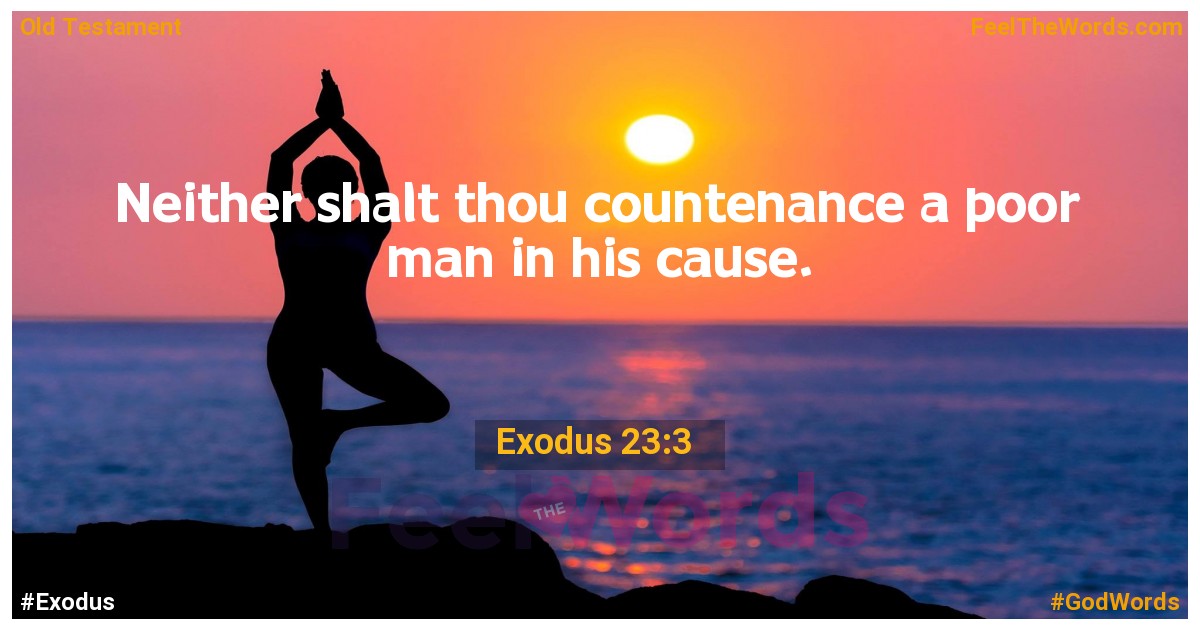 Exodus 23:3