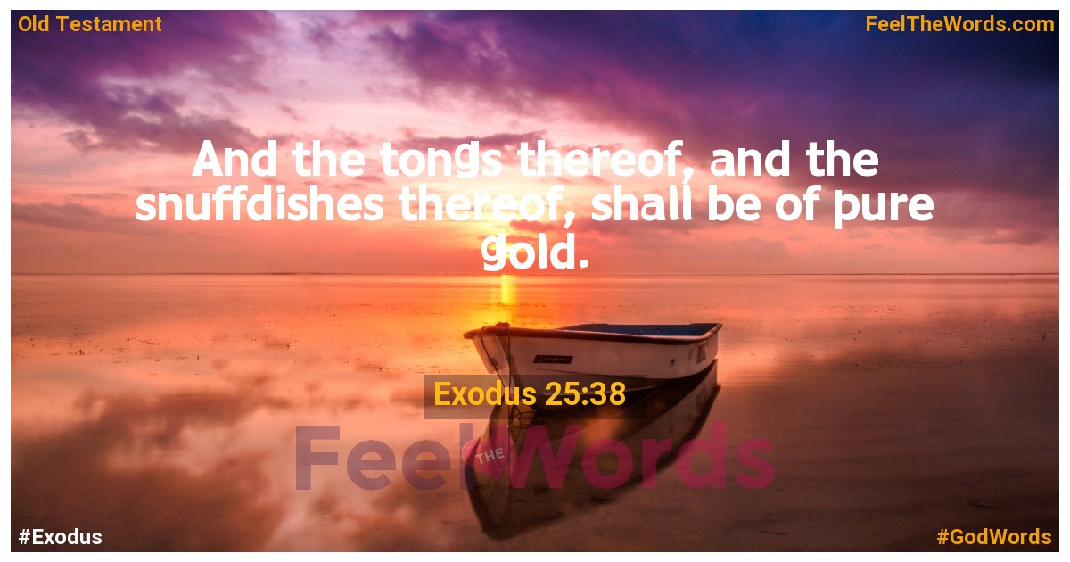 Exodus 25:38