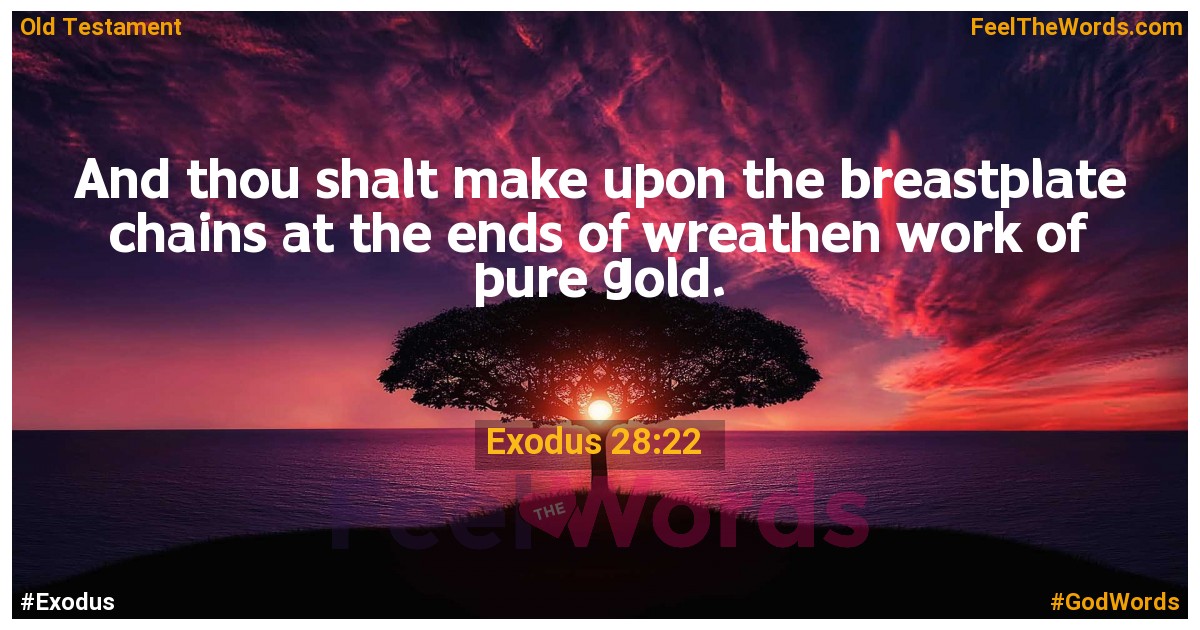 Exodus 28:22