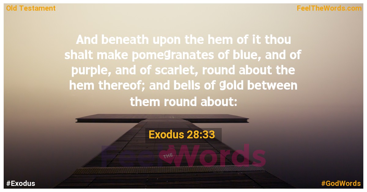 Exodus 28:33