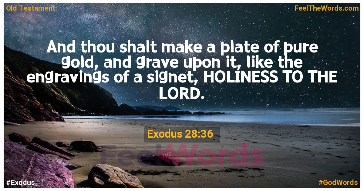 Exodus 28:36