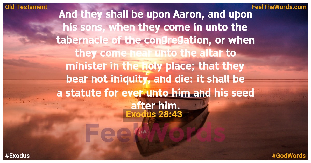 Exodus 28:43
