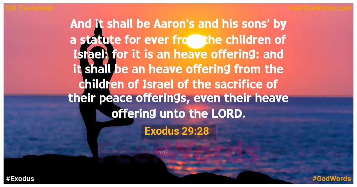 Exodus 29:28