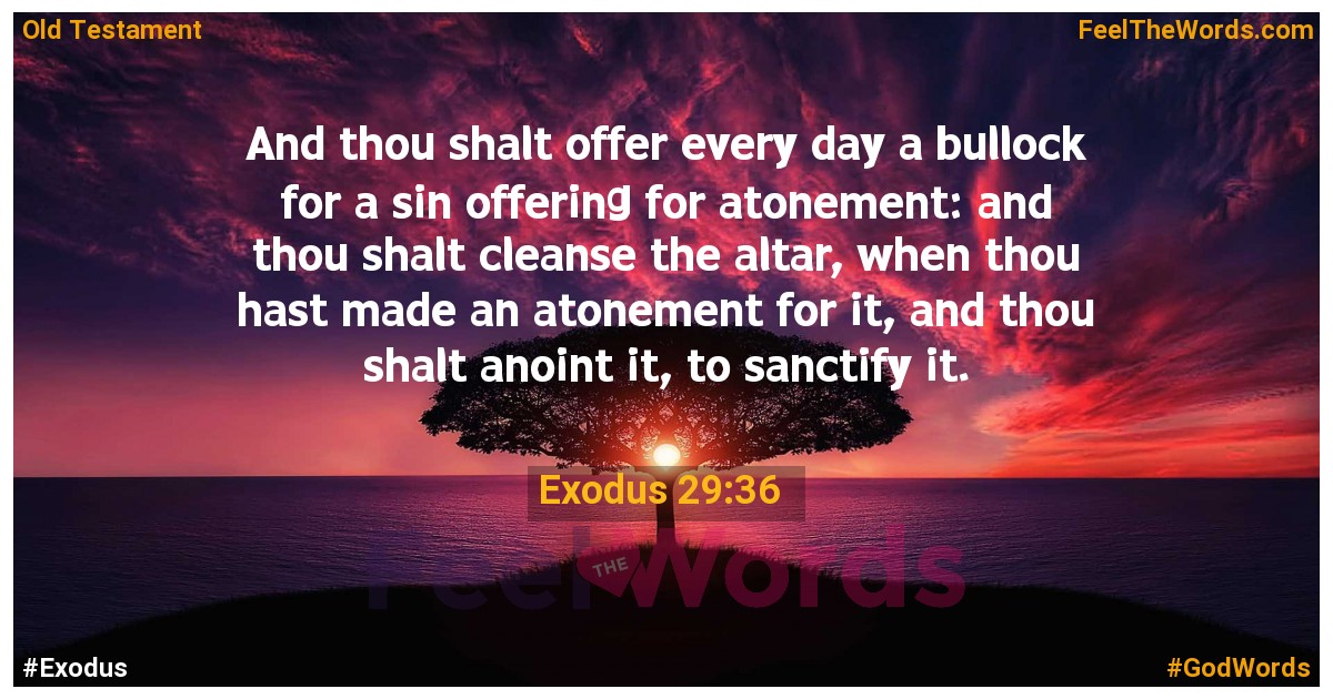 Exodus 29:36
