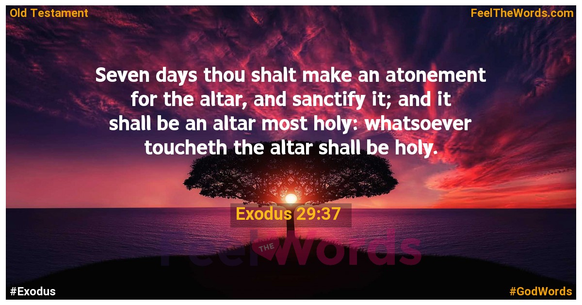 Exodus 29:37