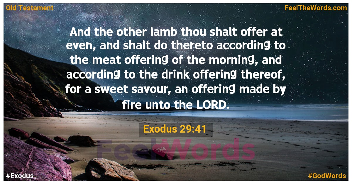 Exodus 29:41