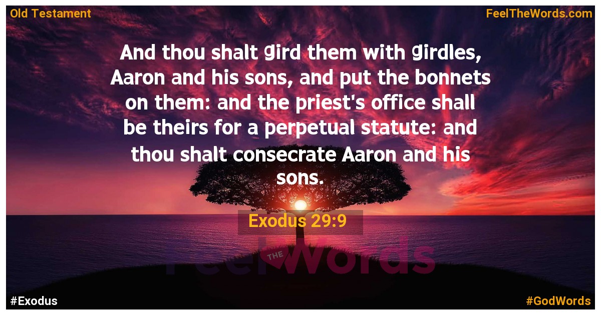 Exodus 29:9