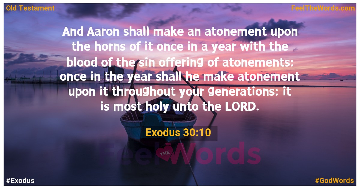 Exodus 30:10