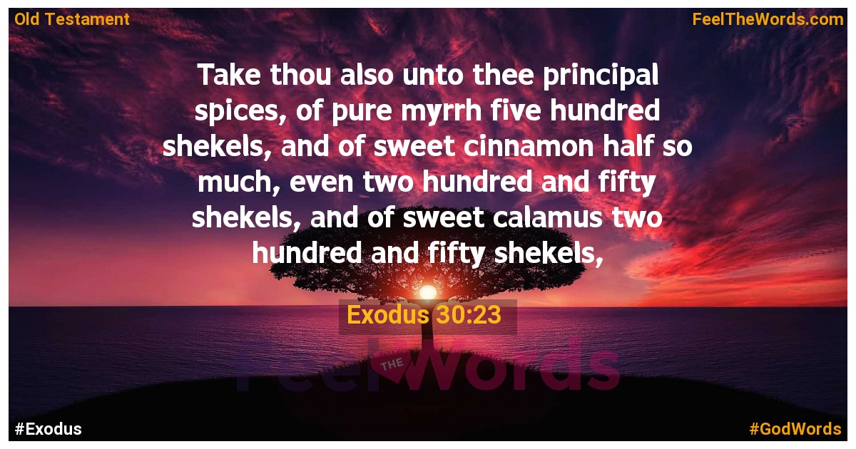 Exodus 30:23